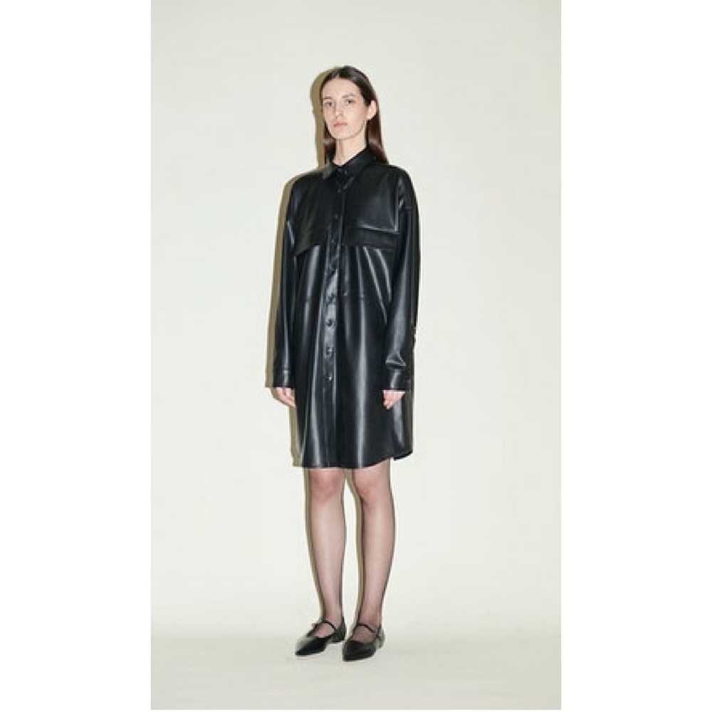 Jakke vegan leather black dress Size Medium